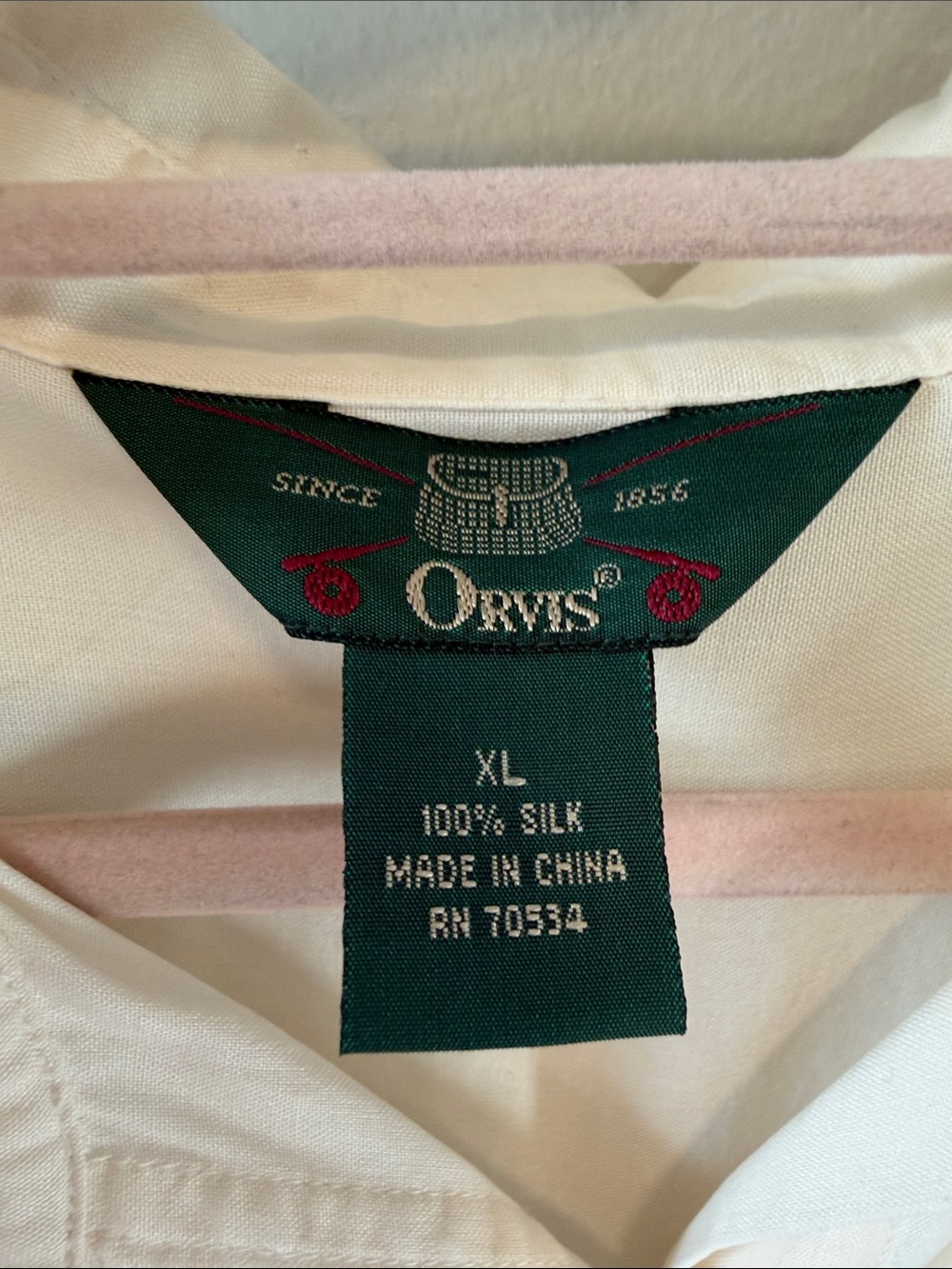 Orvis White Silk Women's Skirt - Cream XL